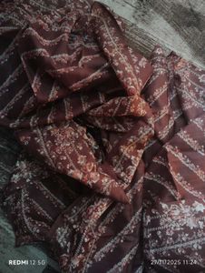 Maroon Floral Delight Women Saree