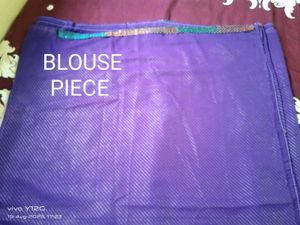 Purple Georgette Embroidery Saree