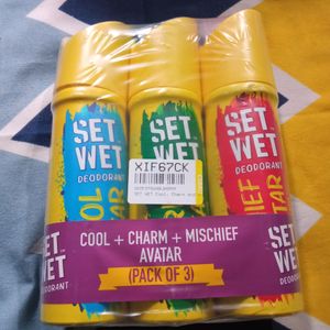 Set Wet Deodorant 3 Piece