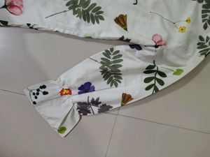 White Floral Top
