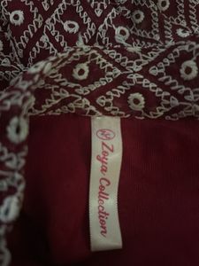 Maroon Diamond Print Tunic