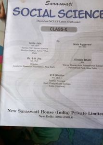 social science book for class 10