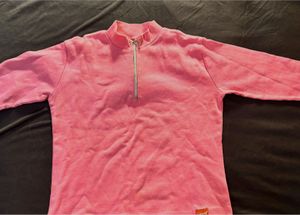 Pink Quarter-Zip Sweatshirt