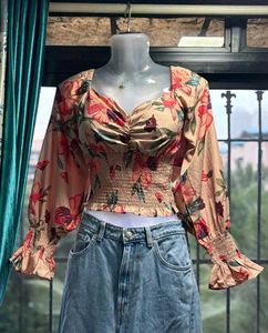 Floral Print Long Sleeve Top