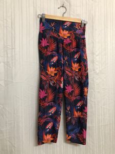 Blue Printed Leggings