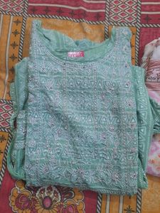 Women Cotton Kurta Pant Set