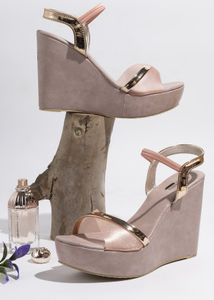 Pink and Gold Heels - Size 37