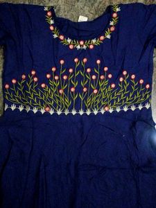 Long Umbrella Kurta(blue)