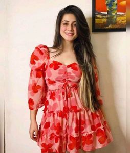 Floral Print Mini Dress