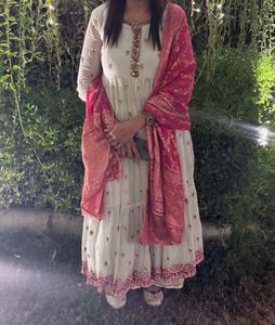 Elegant Embroidered Anarkali Kurta