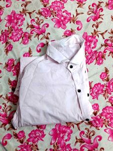 Pink Long Sleeve Button-Down Shirt