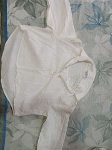 White Casual semi-shirt