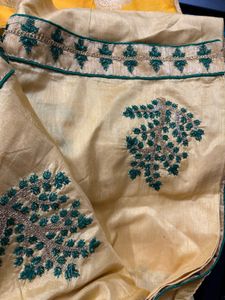 Embroidered Indian Dress Fabric