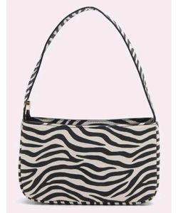 Iykyk Edge Black And White Striped Handbag