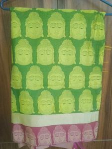Buddha Print Cotton Saree