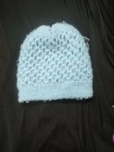Light Blue Knit Beanie