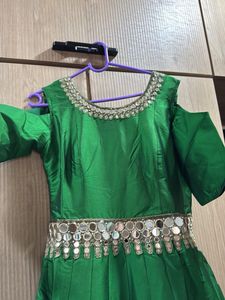 Green Ethnic Gown