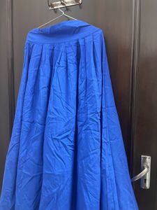 Royal Blue Ethnic Maxi Skirt