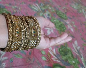 Golden Bangles Set
