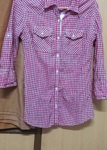 Beautiful Red Cotton Shirt ❤️