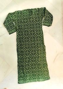 Elegant Floral Print Kurta