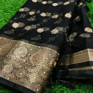 Elegant Black Saree