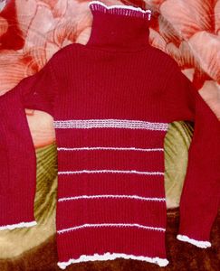 Cute Korean High Neck Sweater