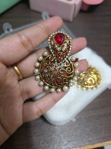 Red & Gold Earrings