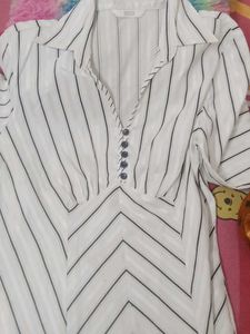 Striped Button-Down Shirt