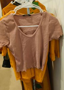 Dusty Pink Crop Top