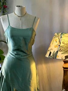 Green Slip Dress