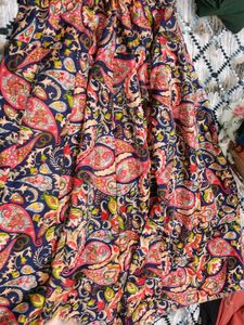 Paisley Print Skirt