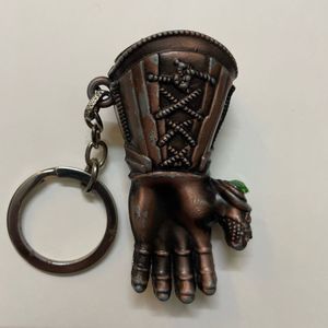 Combo of Keychain, UV Protection &amp; Golden Glasses
