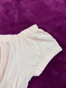 FOREVER 21 Peach Off Shoulder Crop Top