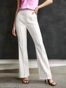 White Flared Leg Pants