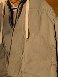 Light Green Hooded Puffer Jacket