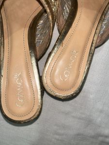 Gold Glittery Connox Heels