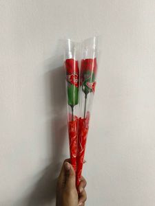 Artificial Roses (2 Pcs)