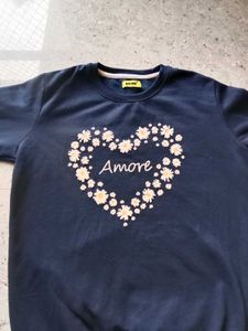 Full Sleeve Blue Top Or Sweatshirt