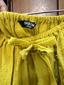 Mustard Yellow Off-Shoulder Dress