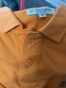 US Polo Assn Tshirt With Collars, Pure Cotton