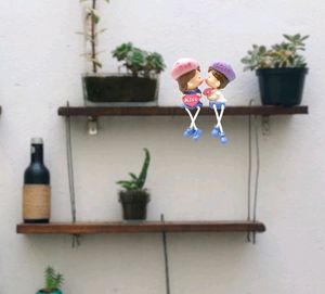 Romantic Couple Leg Hanging Miniature Shopiece