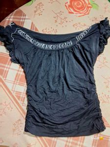 Black Off-Shoulder Top