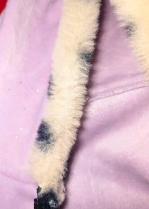 Sparkly Lavender Velvet Hoodie