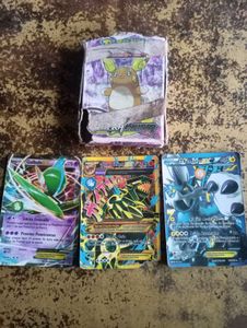 Pokemon Card Set with Rock-Paper-Scissors Feature