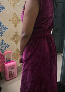 heavy velvet Purple Dress