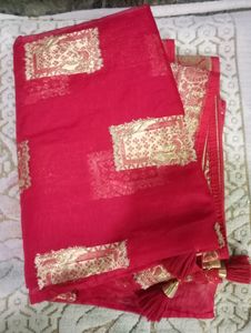 Brand New Red Saree