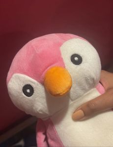 Pink Penguin Plush Toy