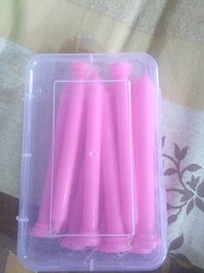Pink Pillar Candles