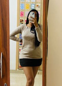 Mini Wool Dress For Womens
